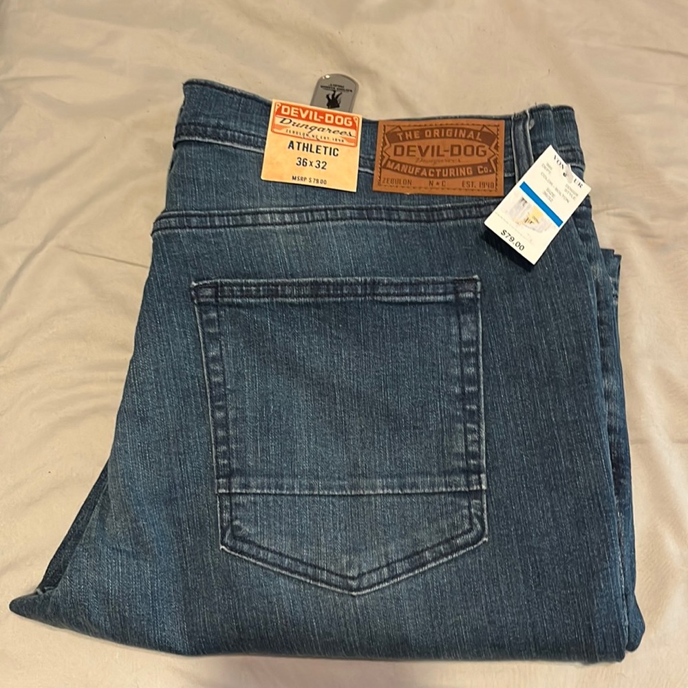 Devil-Dog jeans!  Brand New, Never Worn.  Purchased wrong size! Can’t return!